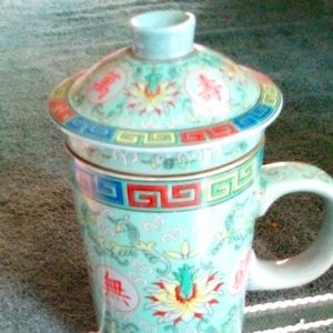 3 Piece Chinese Tea Cup w/Infusion